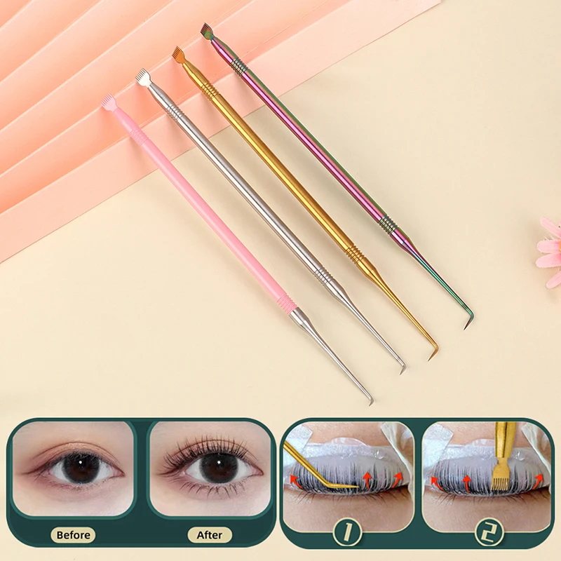 

1Pc Stainless Steel Eyelash Perm Lifting Tools Metal Clean Up Rods Makeup Eyelashes Separator Eyelash Extension Tools