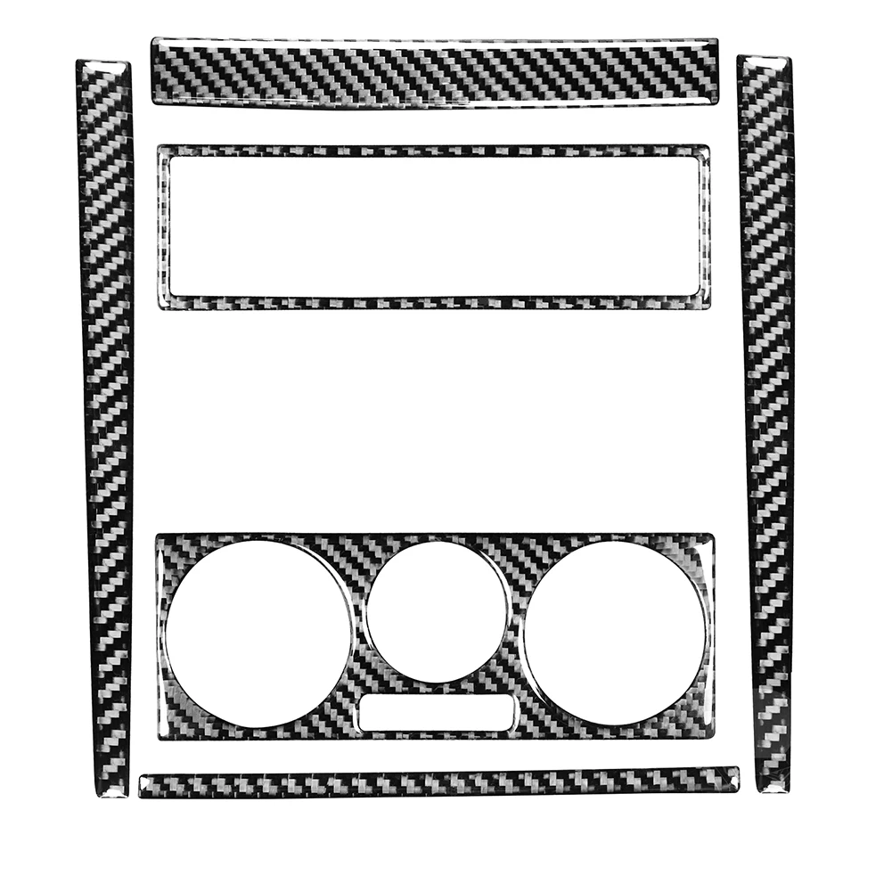 

Dustproof Button Frame Cover For Air Conditioning 6PCS Carbon Fiber Easy Installation For Golf 4 MK4 1999-2004