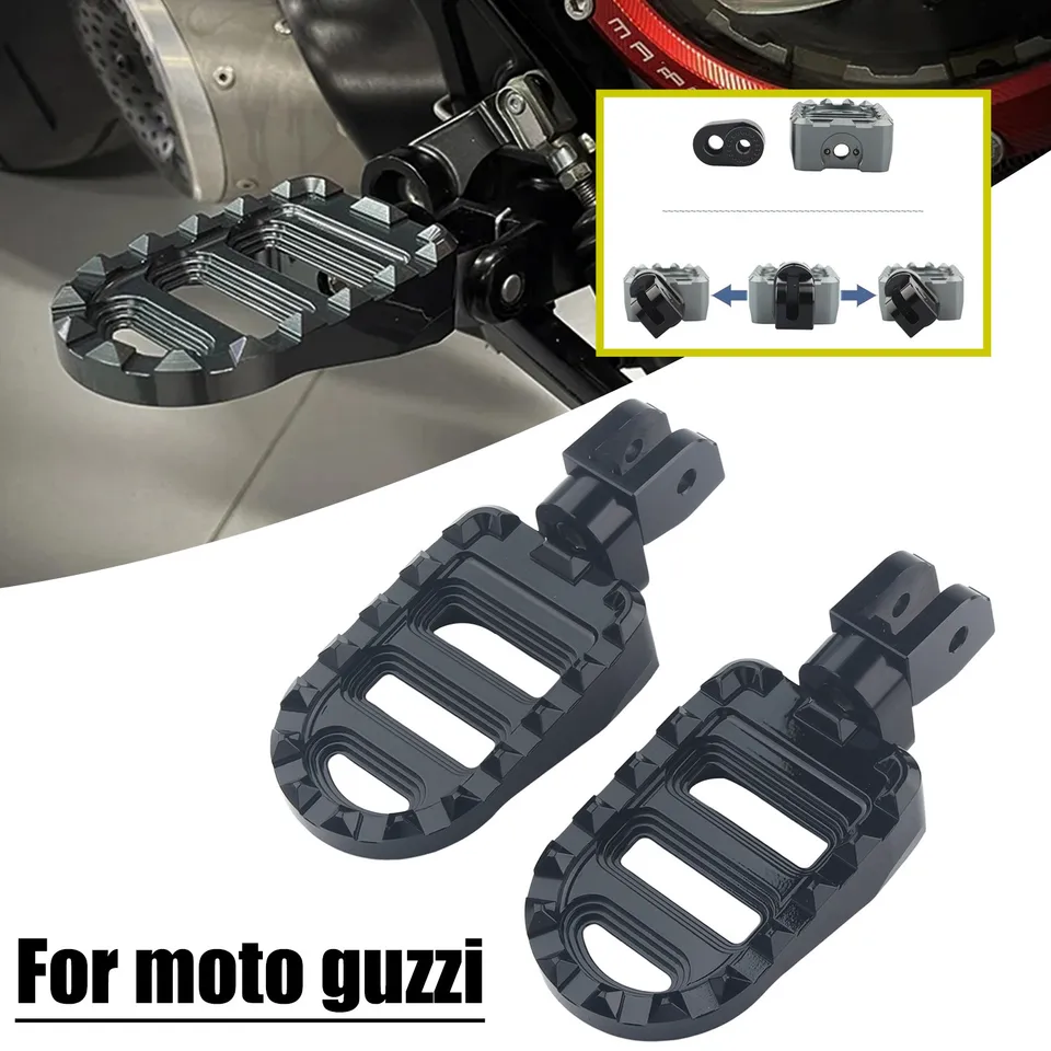 Repose-pieds Avant Moto Guzzi VIPIH - Compatible V85 TT, V100 Mandello, STELVIO, V7 850 - Neuf
