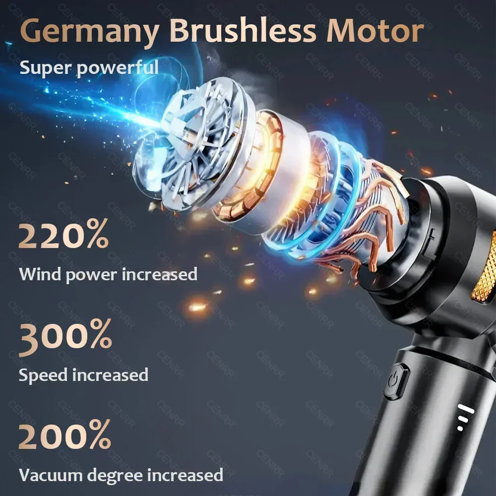 CENRR Car Handheld Wireless Portable Vacuum Cleaner 998000PA Home Appliance Cleaning Machine Car wireless vacuum cleaner,vacuum cleaner,portable vacuum cleaner,handheld vacuum cleaner