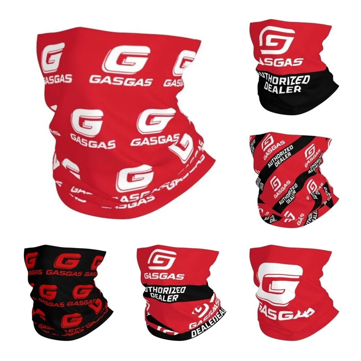 GasGas Motorcycle Bandana Neck Gaiter Printed Racing Mountain Bike Mask Scarf Warm Cycling Scarf for Men Women Adult Windproof cycling bandana motorcycle bandana neck gaiter bandana neck cover
