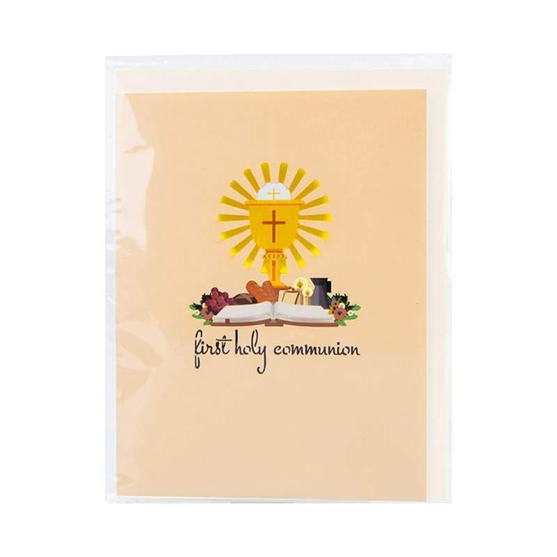 Magic Ants Christening 3D Pop Up Card For Girls Holy Baptism - View #5