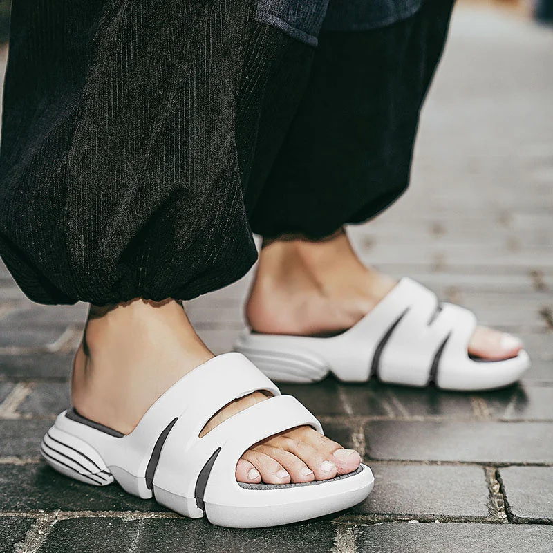 Slip Slippers for Men Non-Slip Slipper for Indoor Outdoor Slip Comfy With Thick Sole Soft Foam Sliders_voghion.com
