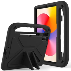Durable Kids Tablet Case with EVA Hand Stand and Kickstand - Shockproof Cover for MatePad 11 2021 (Black)