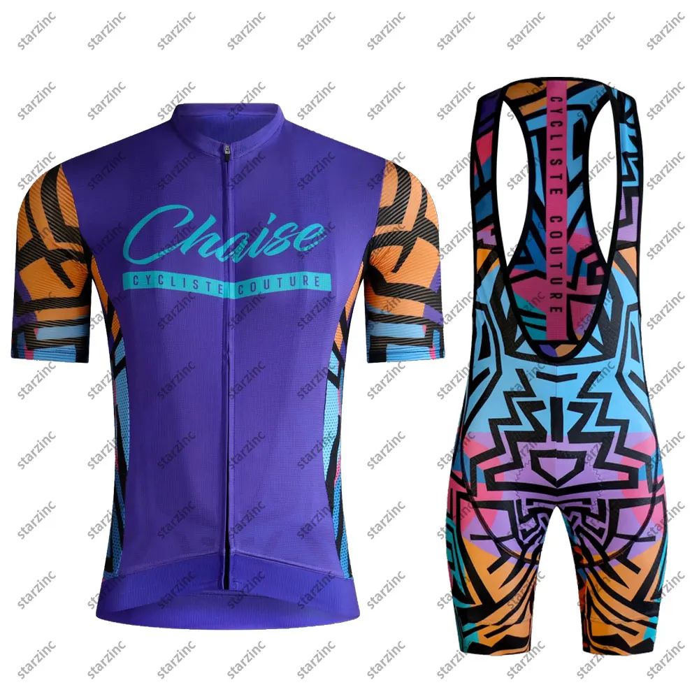 2022ChaiseBikeCyclingJerseySetMenSummerShortSleeveMountain