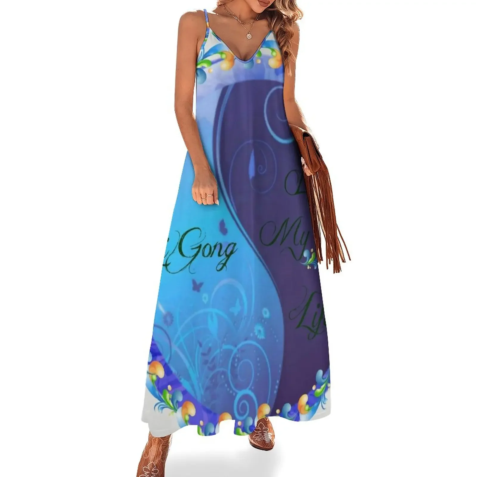 

QI GONG Sleeveless Dress clothing women summer 2024 Female clothing
