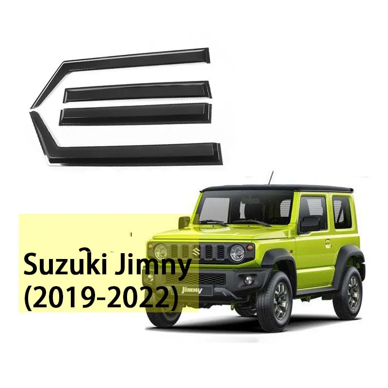 

Window Visors Sun Guard Deflector Smoke Cover Shield Awning Trim Car Accessories 4pcs FOR Suzuki Jimny 2019 2020 2021 2022