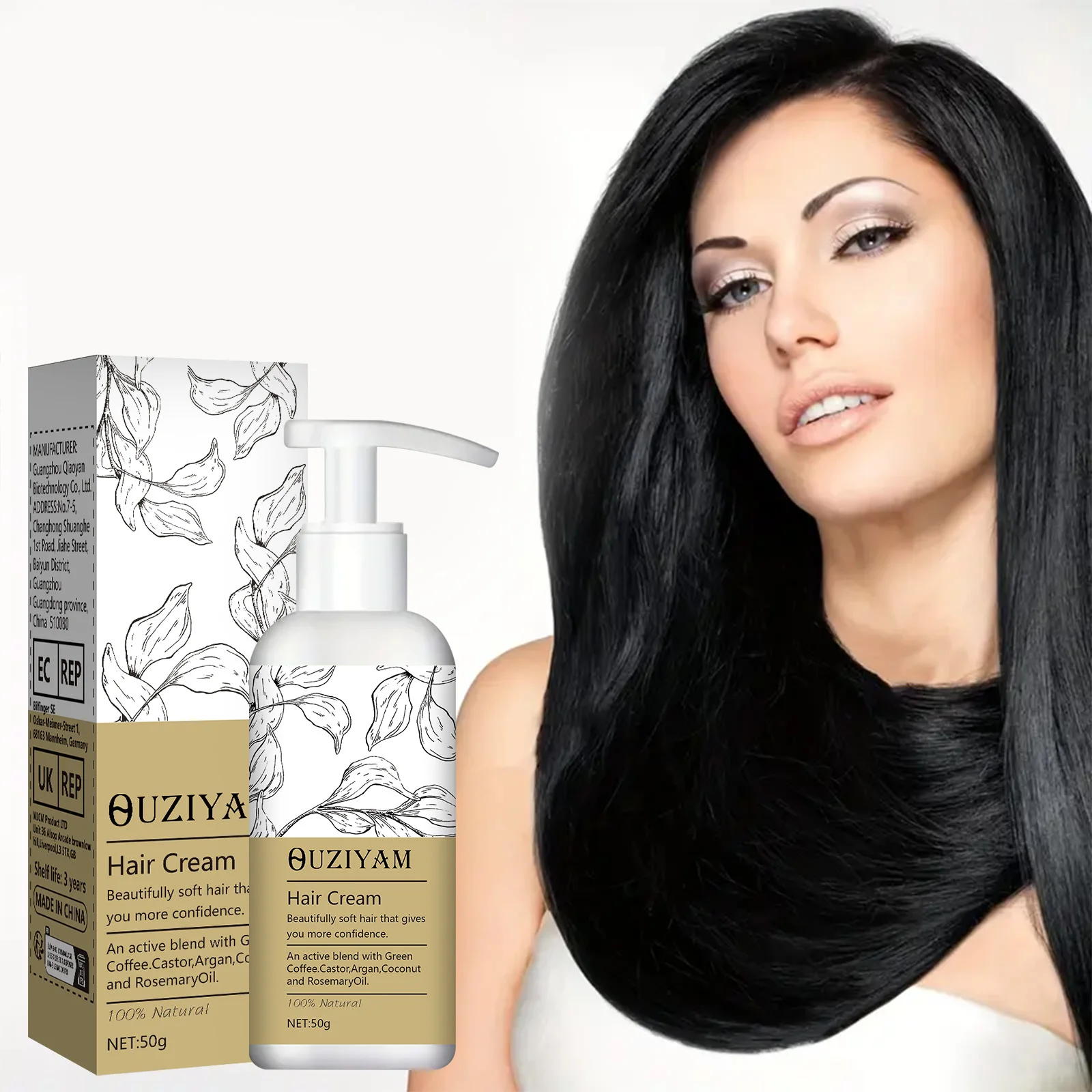 Wheat Conditioner Styling Moisturizing Curl Conditioner Cream Curl Care Hair Elastin Curls, 50ml