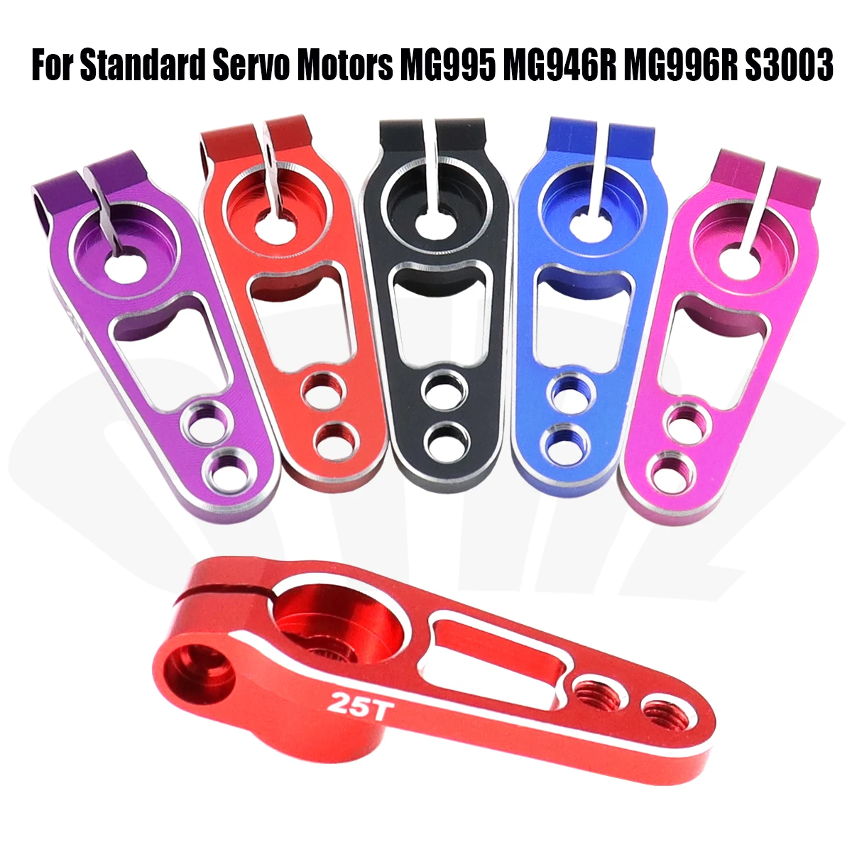 Aluminum 25T Servo Horn Arms M3 Clamp Steering for Futaba Savox Power