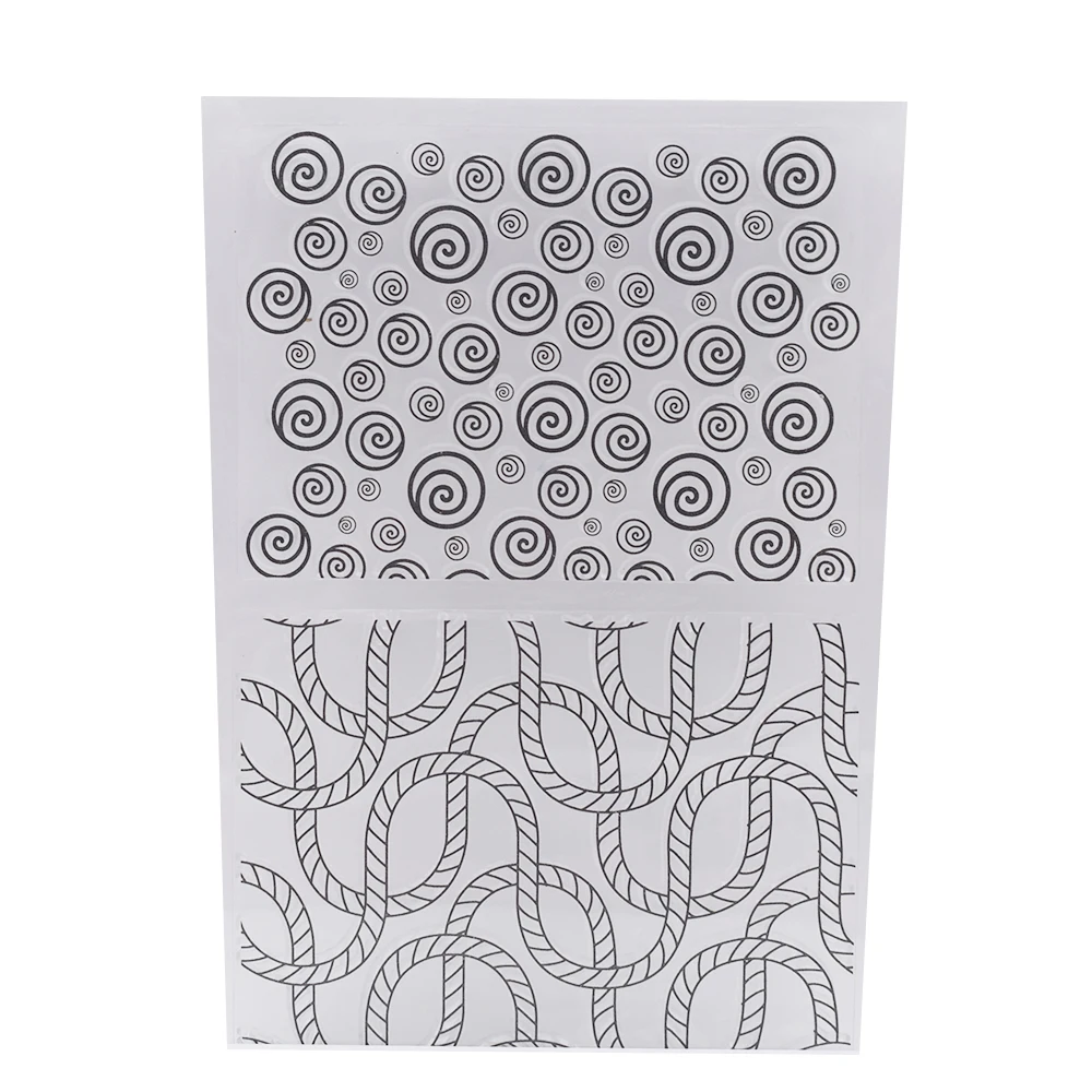 New Swirling Pattern Polymer Clay Texture Sheet Stamp Emboss Mat