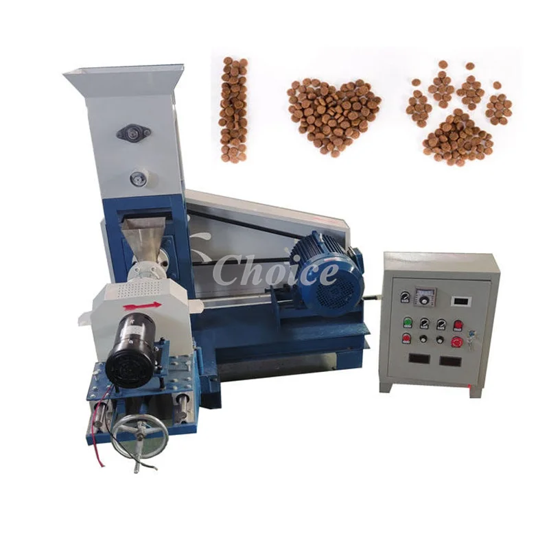 Pet Machinery Factory Animal Dog feed Extruder Pellet Floating Fish Food Machine Line Pet Dog Food Making Machine