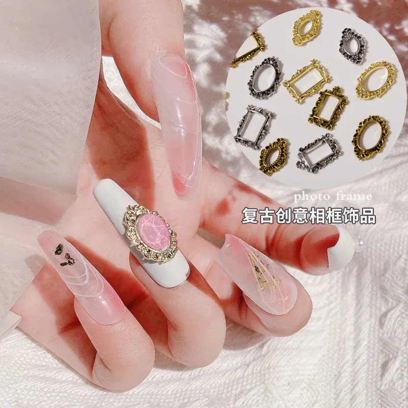 Luxury Gold Silver Metal Nail Art Decoration Tulips Rose Flowers Charms  Rerto Manicure Decor Accessories Nail Designer Supplies - Rhinestones &  Decorations - AliExpress