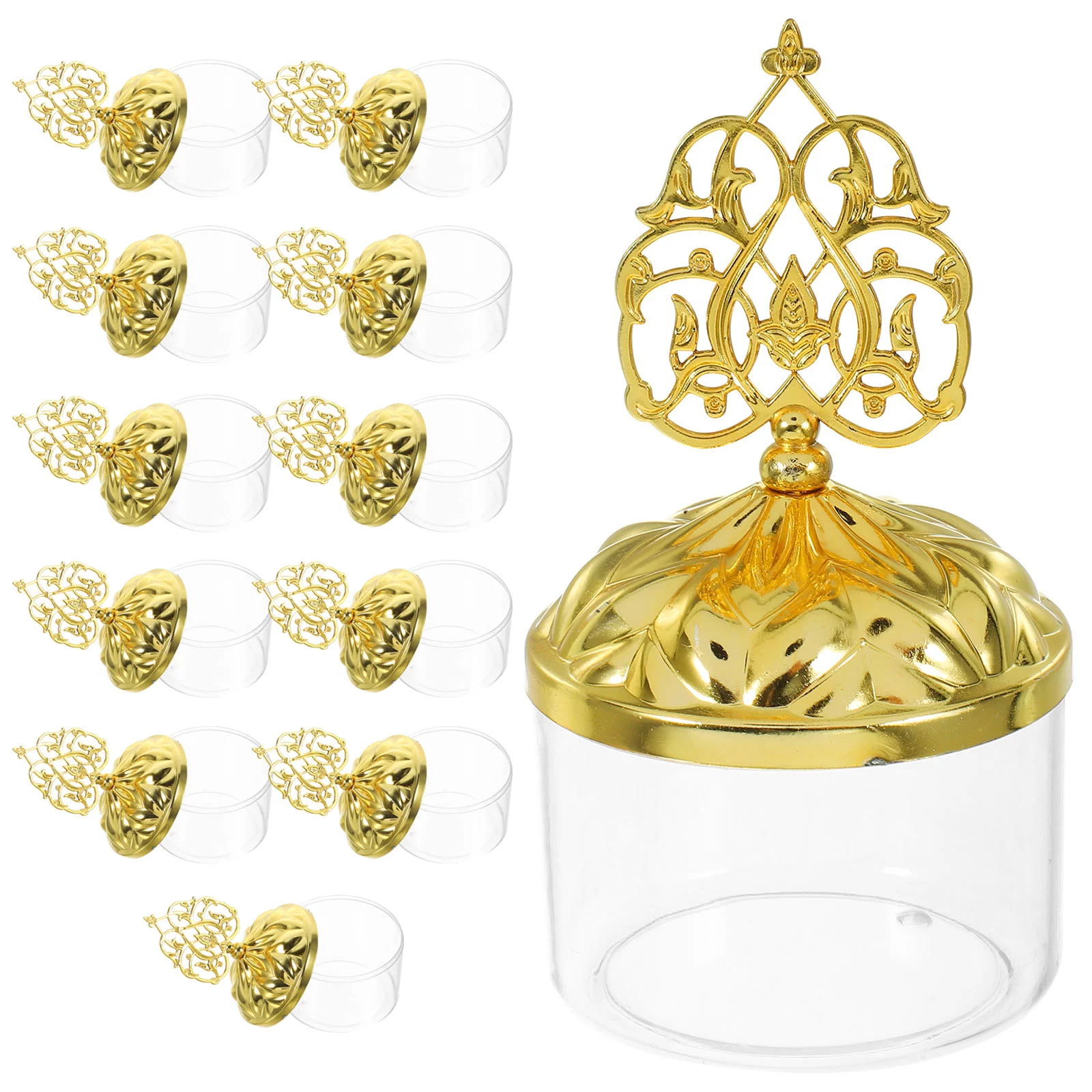 

12 Pcs Dome Candy Box Chocolate Treat Boxes Christmas Containers Unique Style Sweet