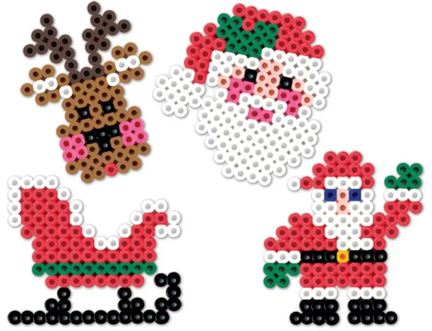 Cute Hama Beads Christmas Patterns Christmas Cat Perler Beads Cat