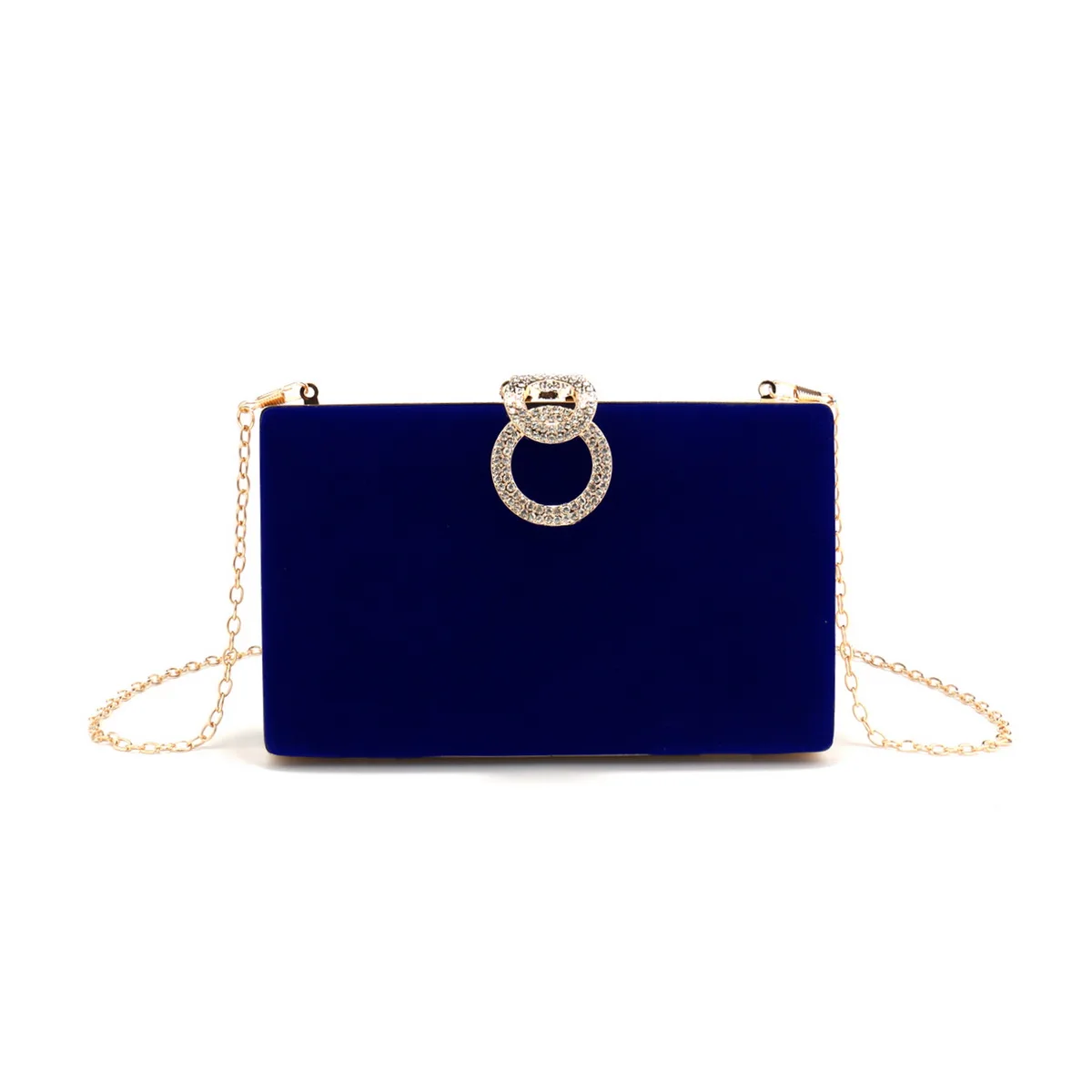 المخملية اللون الأحمر مخلب الماس بريق الزفاف مساء...