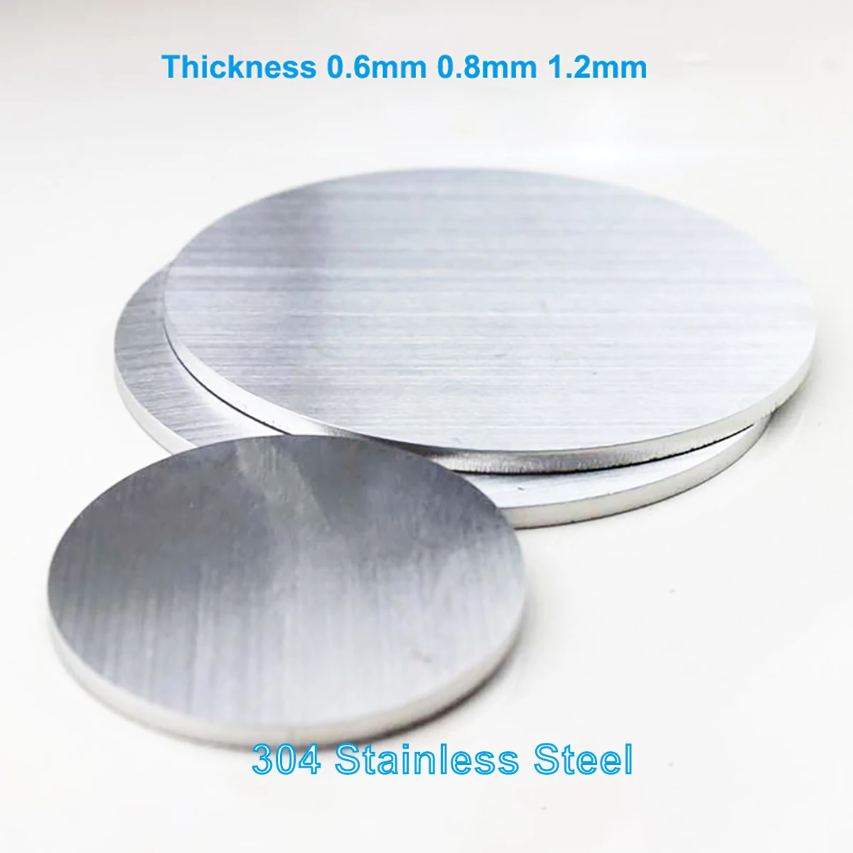 Placa redonda de acero inoxidable 304, chapa de metal, para equipos de  procesamiento industrial y químico, grosor de 0.118 in, diámetro de 3.937 in