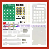 Kit de Production de calculatrice électronique, bricolage, affichage numérique à Tube LED avec coque, micro-ordinateur à puce unique, pratique de soudage 2