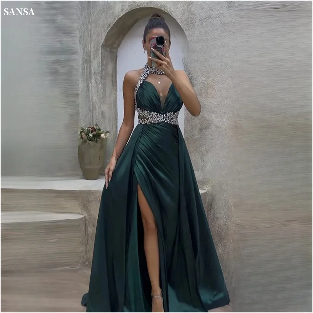 Why This Sansa Customized Dark Green Sleeveless Evening Gown Is the Smart  Choice for Formal Events