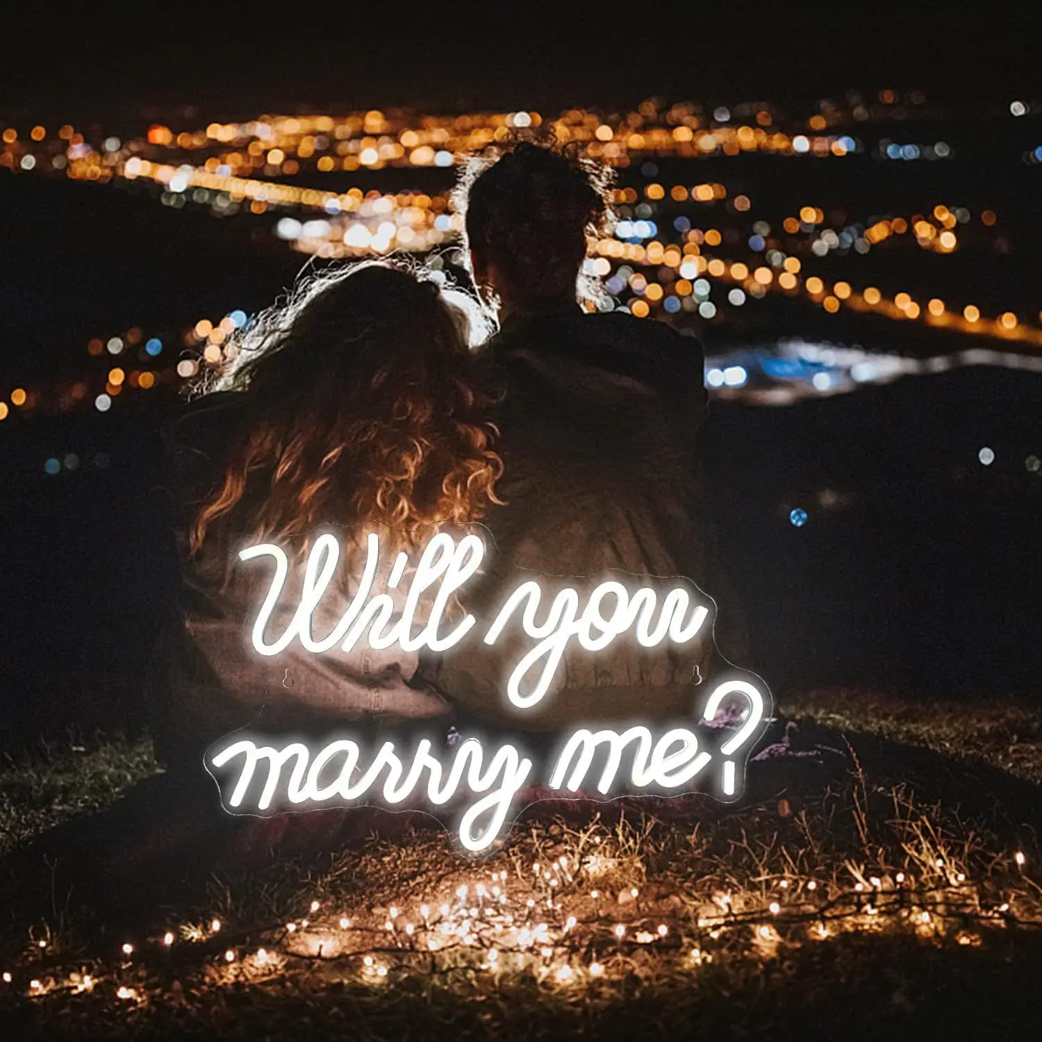 Will You Marry Me Proposal Ornament Room Living Room Neon Diy Decoration Wedding Event Lights Glow Letters Atmosphere Led Lights