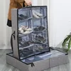 Bed Bottom Shoebox Storage Organizer with Adjustable Dividers Foldable Dustproof Moisture-proof Organization with Lid Visual 5