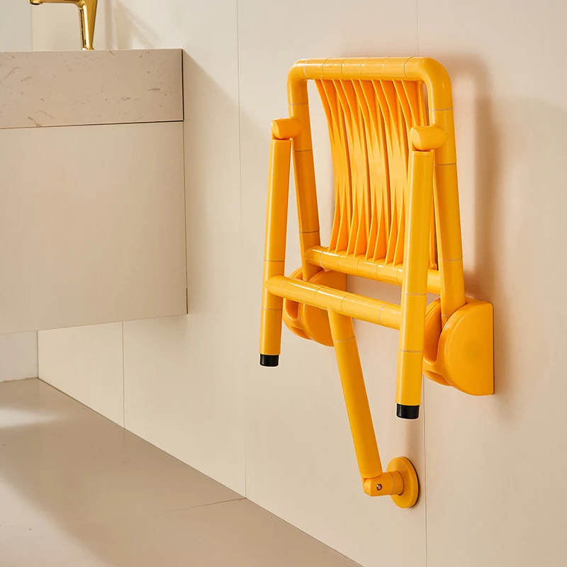 Folding Toilet Stool Portable Benches Rest Chair Bathroom Cabinet Washbasin Bedroom Mobile Bath Elderly Foot Tabouret Stand Wc
