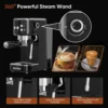 SEJOY Espresso Machine, Professional Espresso Maker with Milk Frother Steam Wand, Compact Espresso Coffee Machine 4