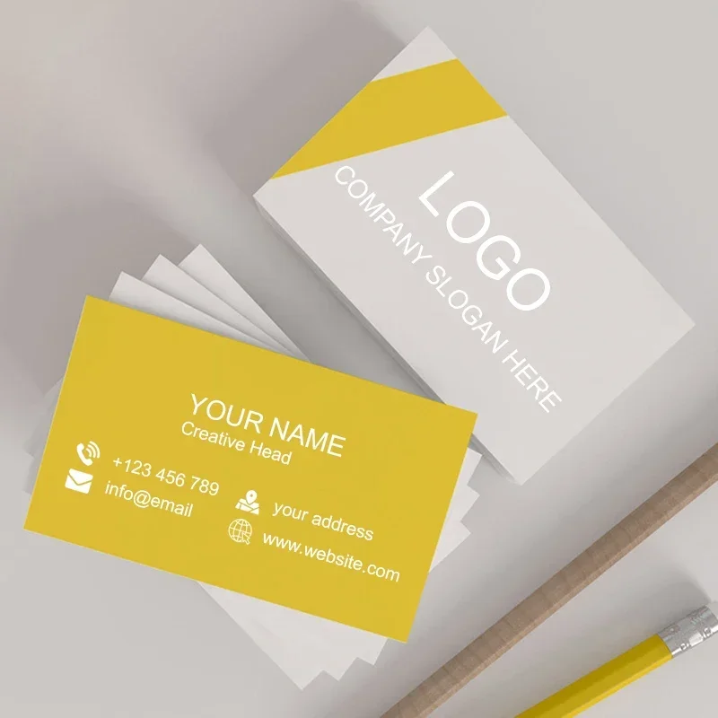 100PCS Full-color Double-sided Printing Business Card 300GMG Paper
