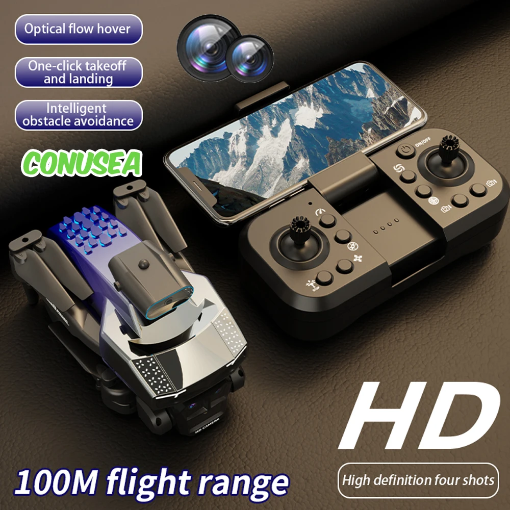 2024 H3 Rc 미니 드론, 브러시리스 드론, 카메라 장착, Hd 광학 흐름, 장애물 회피, 와이파이 Fpv 팔로우 쿼드콥터 헬리콥터