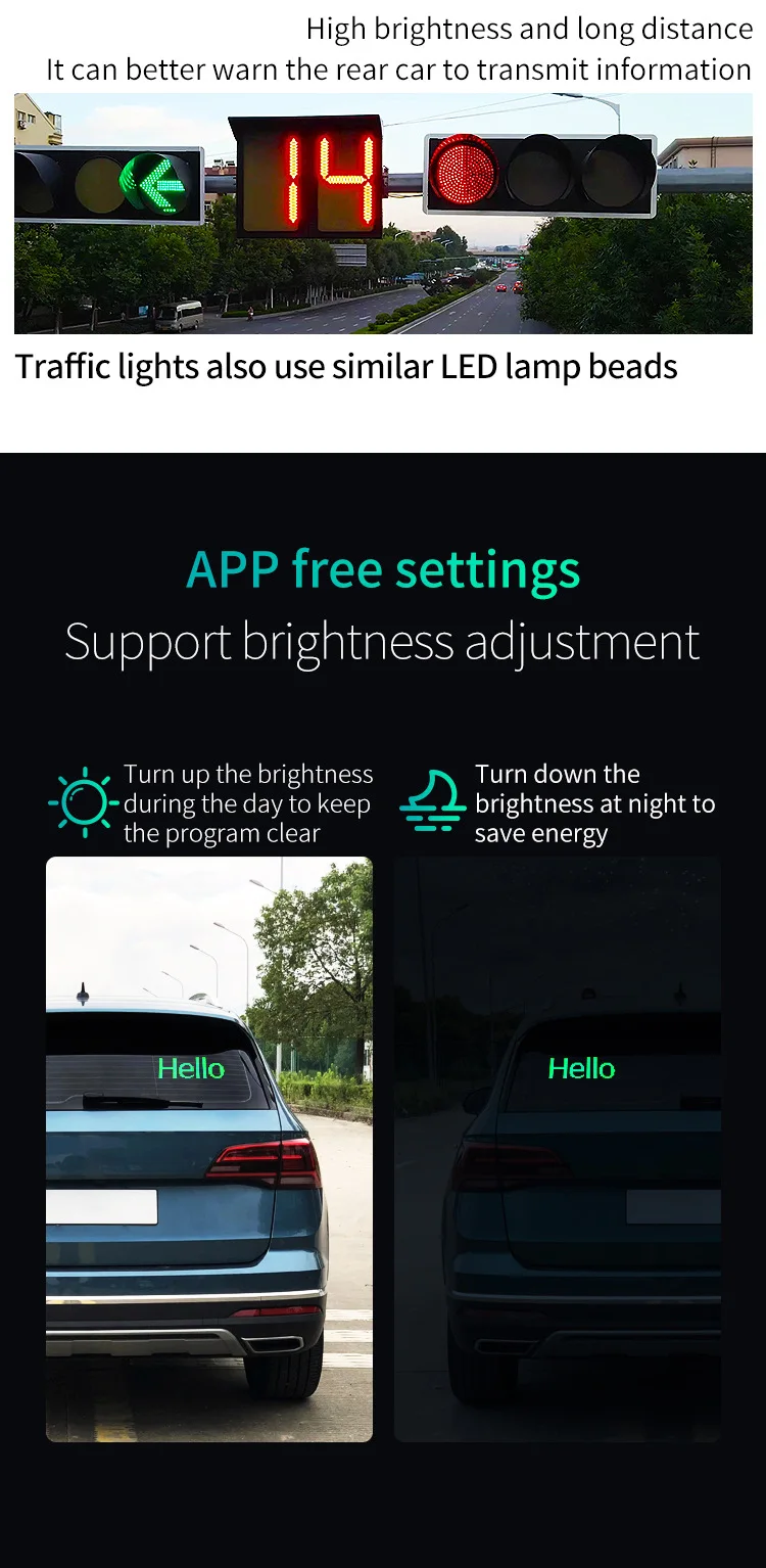 Devil&lsquo;s Eye LED Screen Light USB Plug-in DIY App Control RGB LED Car Matrix Panel Flexible Display for Car Windshield 1-2PCS
