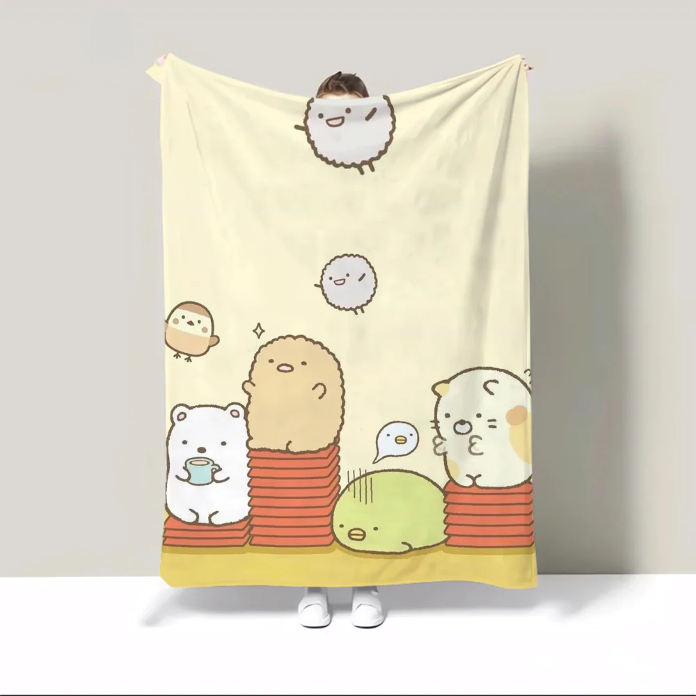 Sumikko Gurashis Warm Winter Blankets for Sofa Cover Blanket King Size Home and Decoration Luxury Bedding Bed Throw Beach Towel 5