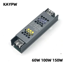 Ultra Thin Lighting Transformers 110V 220V to DC12V 24V 60W 100W 150W For CCTV LED Strip Power Supply Adapter