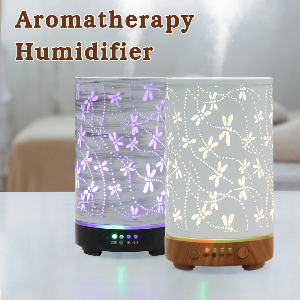 Dragonfly Cool Mist Essential Oil Diffuser with Auto Shut-Off, 100ml Capacity