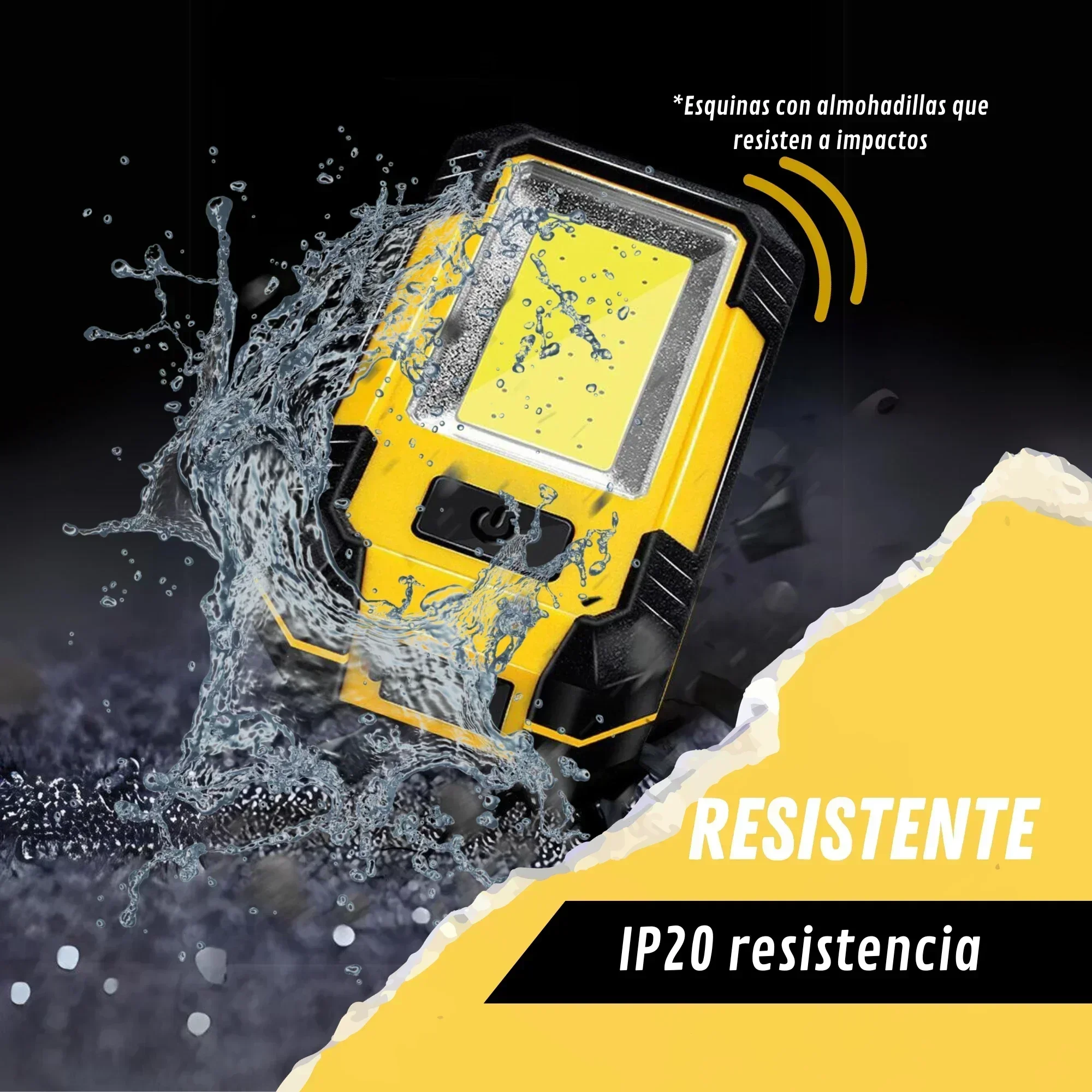 Multi-function 4000mah LED Work Light Rechargeable COB Flashlight With Magnetic Portable Outdoor Camping Lantern Emergency Lamp