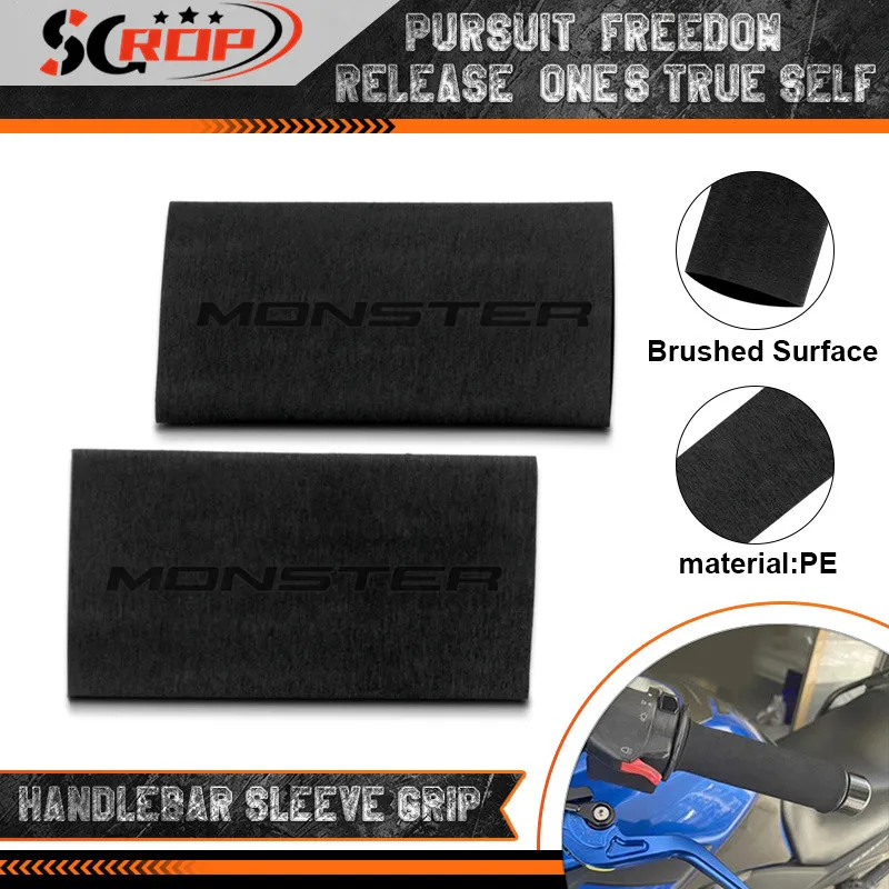 

Hot Sales For DUCATI MONSTER848 821 695 696 797 1200 1200S 1100 1100S Motorcycle Anti-slip Handlebar Grips Cover Gloves monster