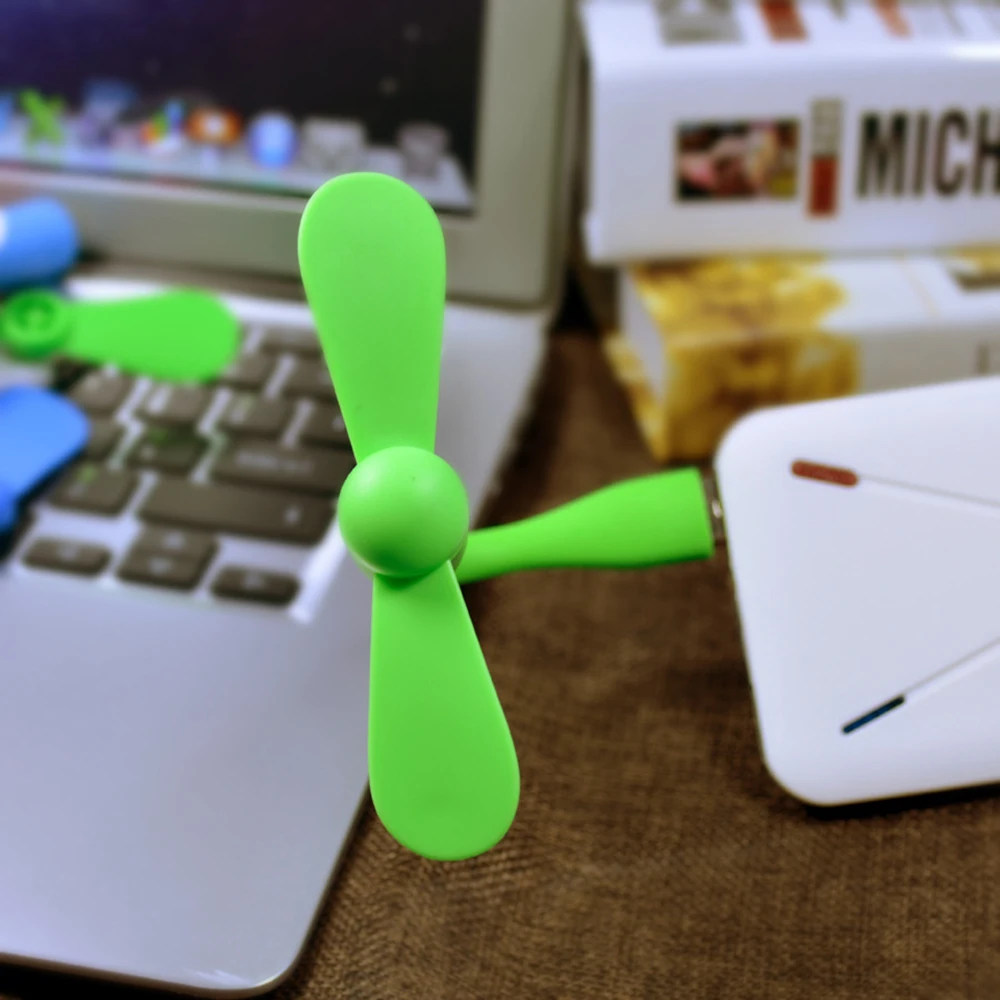 USB 냉각 선풍기 전자 가제트, LED USB 미니 환풍기, 노트북 스마트폰용 휴대용 유연한 쿨러, 50 개