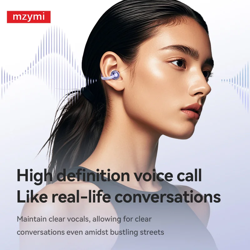 mzymi M79/M91 Bluetooth Earbuds Open Ear Sport Touch Control ENC Noise Cancelling for XIAOMI