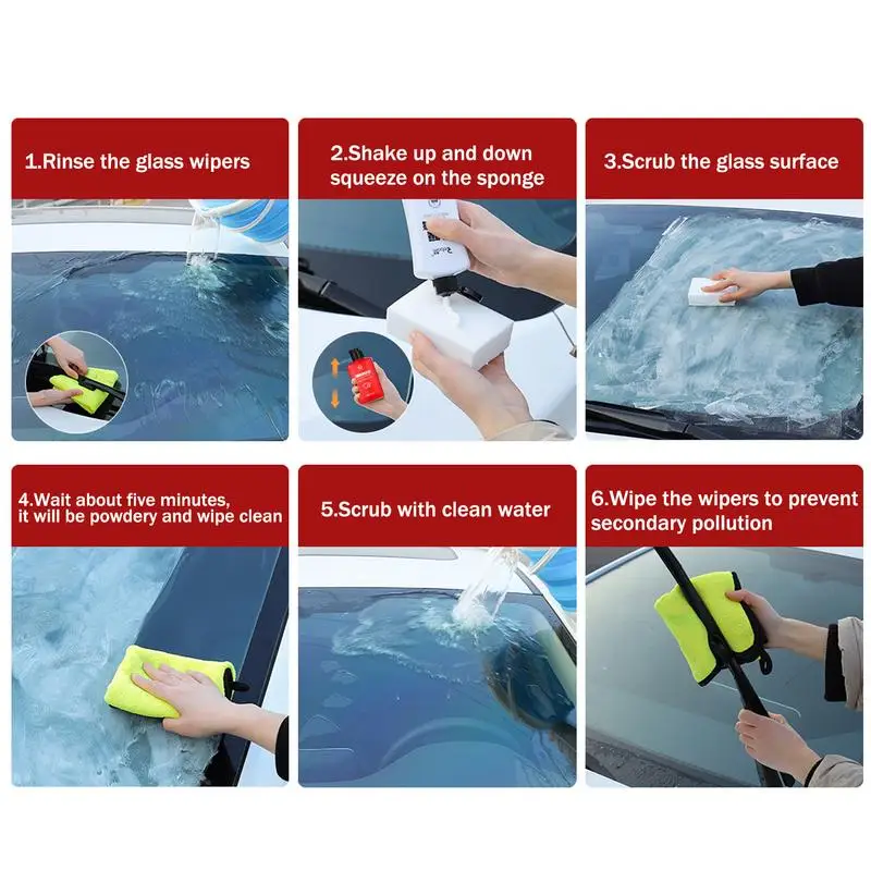 Automobile Oil Film Cleaner 120g Glass Stripper Water Spot Remover For Car  Car Windshield Oil Film Cleaner Glass Stripper Water - AliExpress