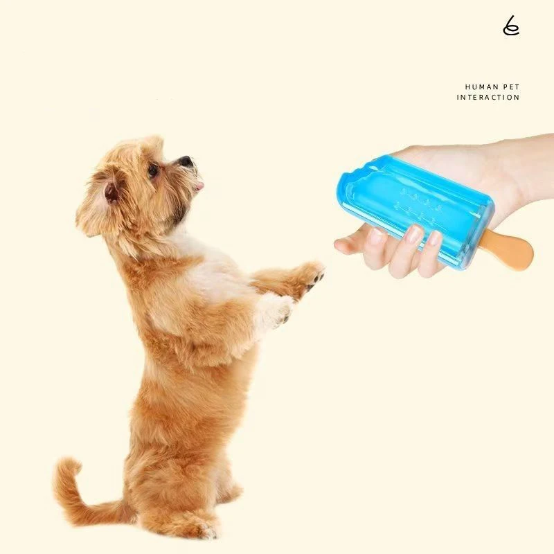 Pet dog summer flushing cooling frozen toy TPR rubber chew bite resistant reusable toy ice cream pet supplies 2