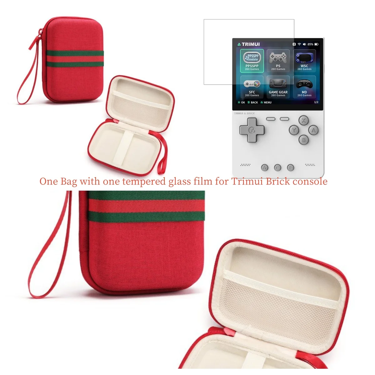 Compact Protective Storage Bag for Handheld Game Consoles
