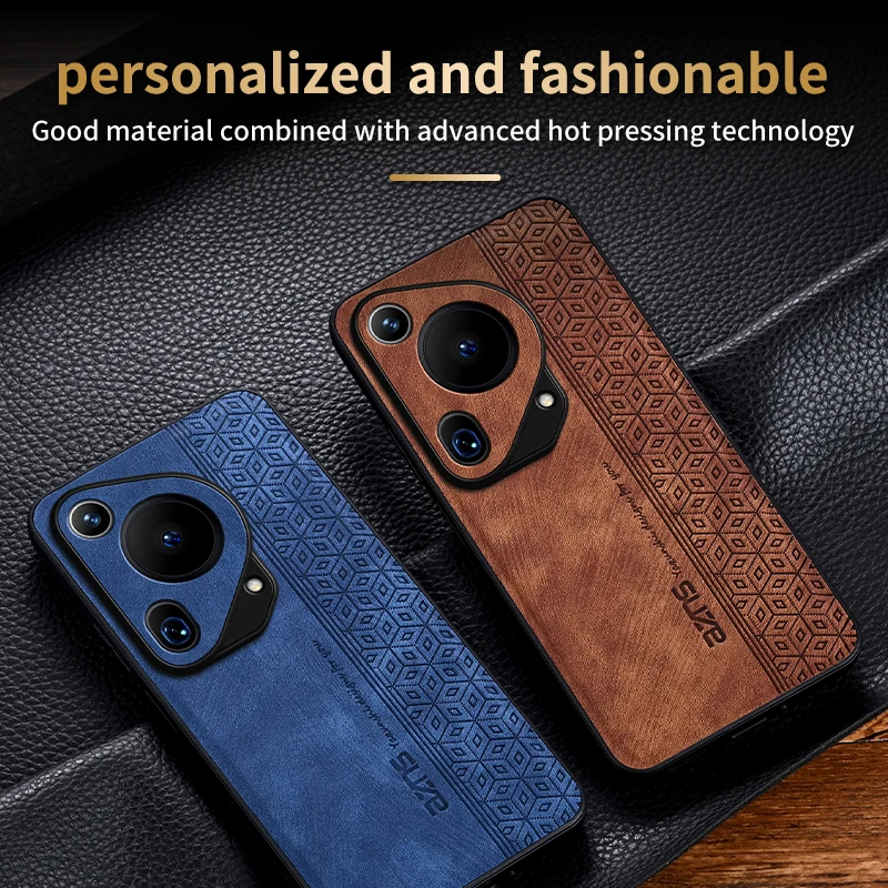 Luxury 3D Embossed Leather Shockproof Rugged Case