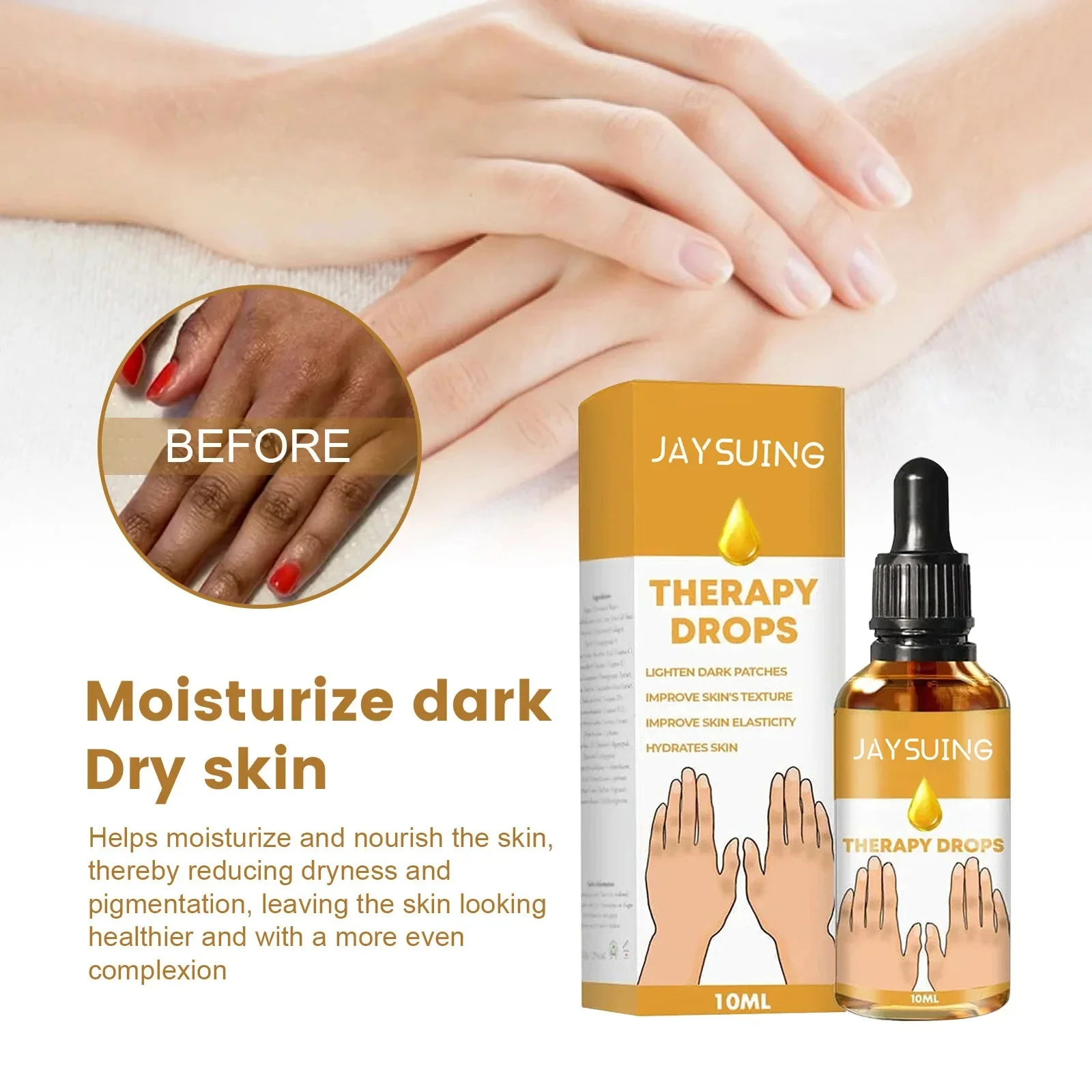 Dark Knuckles Fast Brighten Serum Elbows Hand Knuckle Brightening Serum Knee Black Skin Quickly Lighten Stains Remover Essence 6
