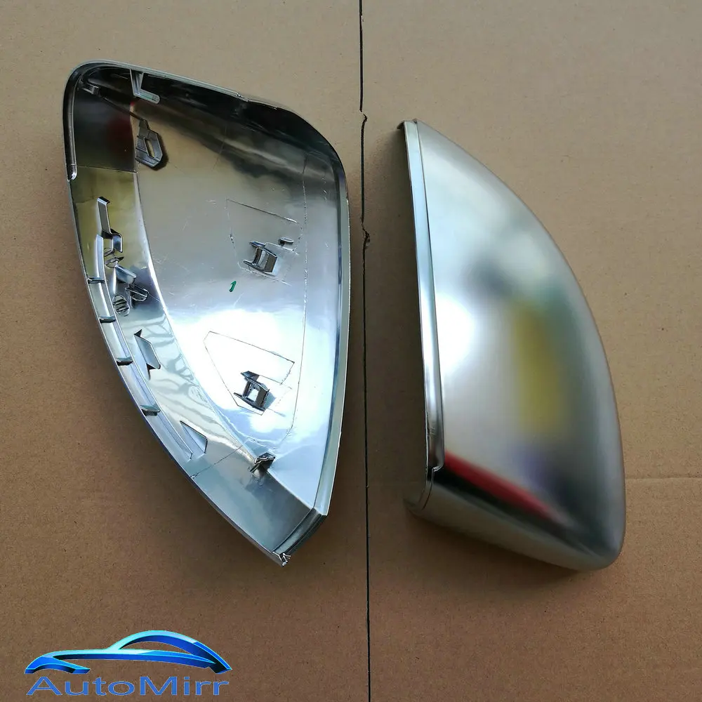 Cubiertas Para Espejo Retrovisor Audi A3/S3 8V - 2 Piezas, Aluminio Cepillado Plata Mate, 2013-2020