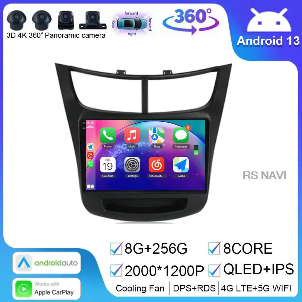

Android 13 DSP 2 din 4G NET Car Radio Multimedia Video Player for Chevrolet Sail aveo 2015 2016 2017 2018 2019 2020 2022 carplay