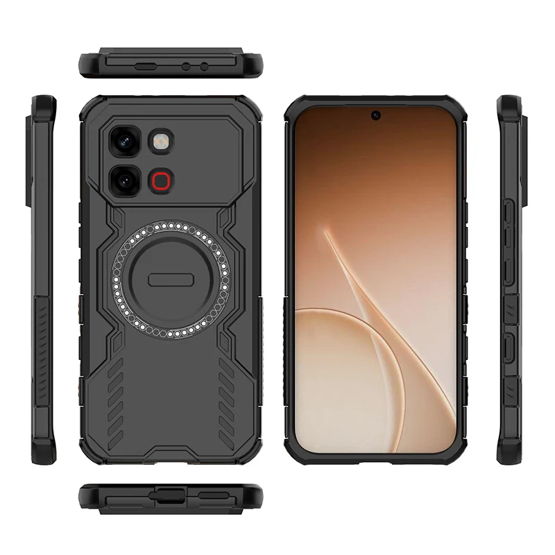 Heat Dissipation Armor Magnetic Shockproof Phone Case - Four Corner TPU Plastic Cover
