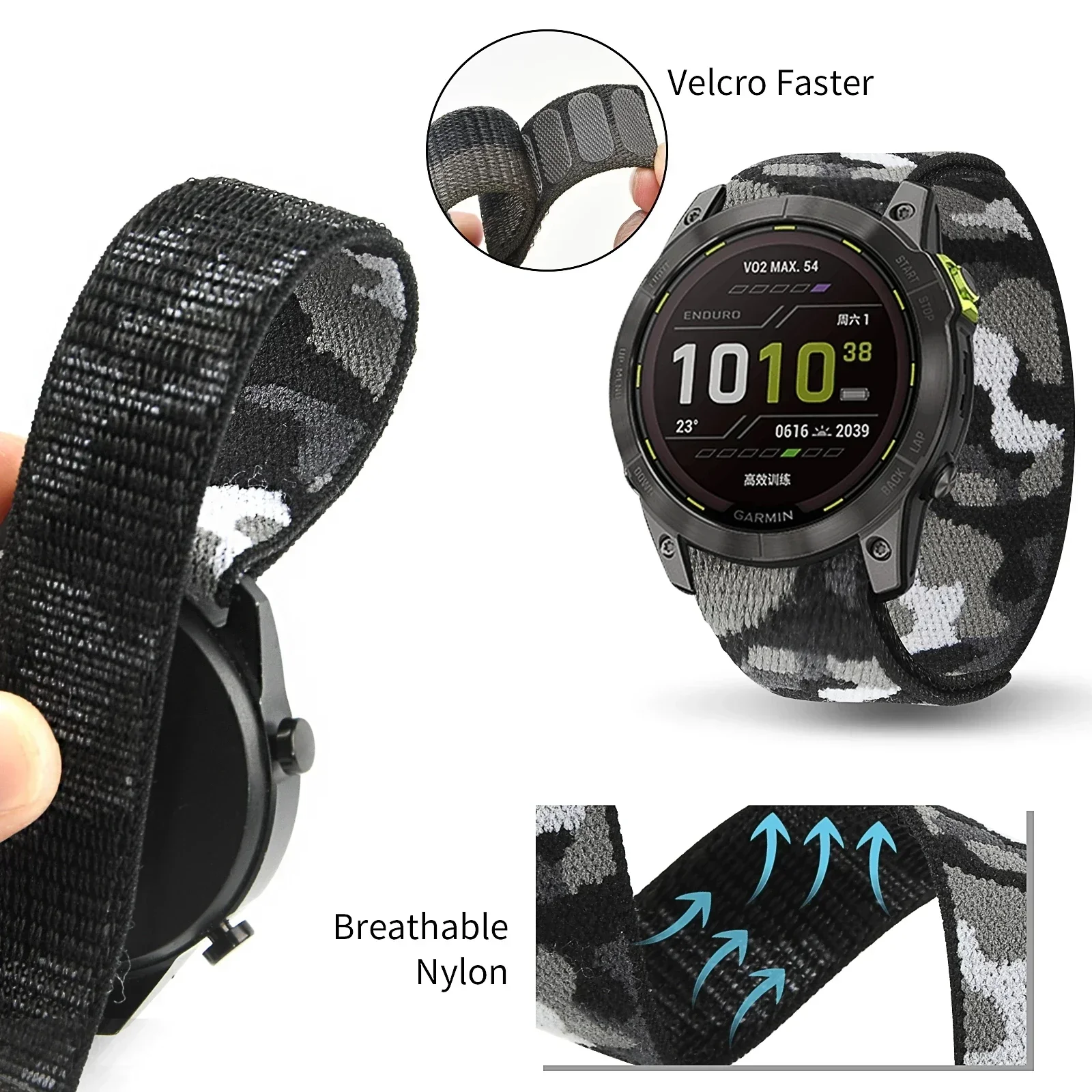 Elastic Nylon Wrist Band - Durable and Comfortable Strap for Sports Watches