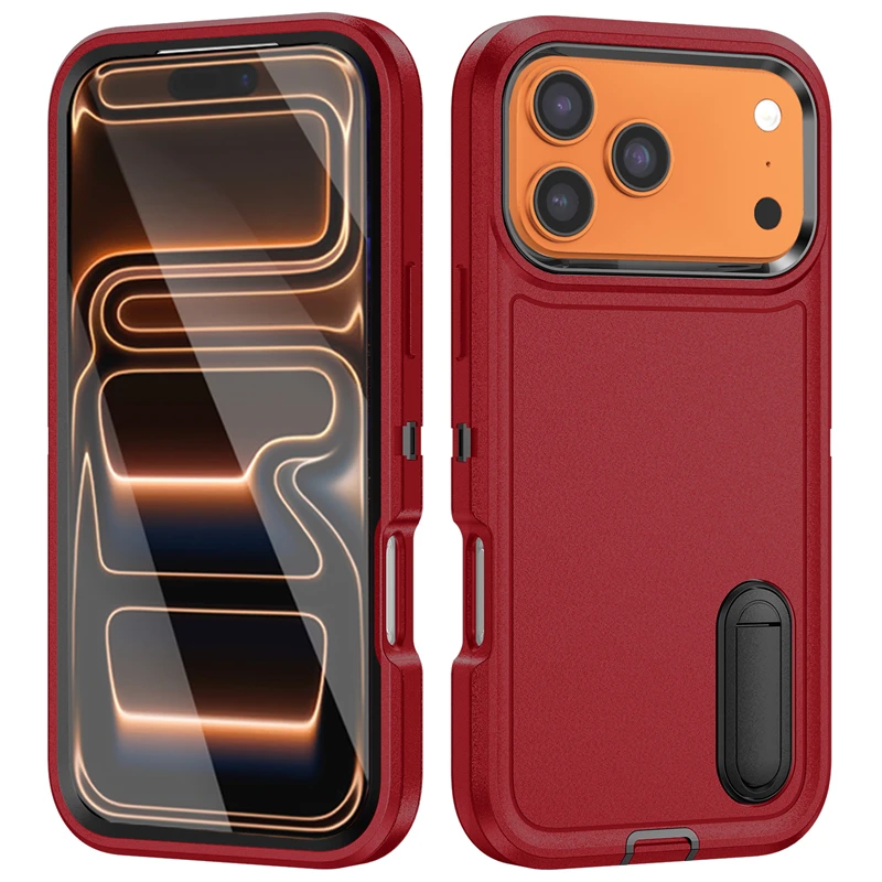Defender Shockproof Invisible Bracket Armor Matte Case Accessories