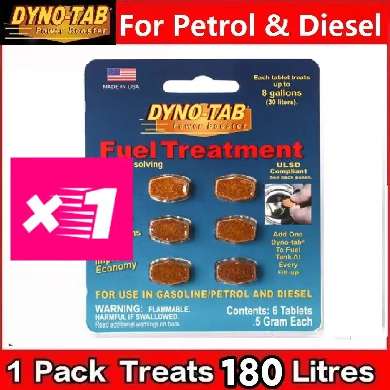 Dyno Tab Ultra Fuel Octane Booster Petrol And Diesel Carbon, 50 OFF