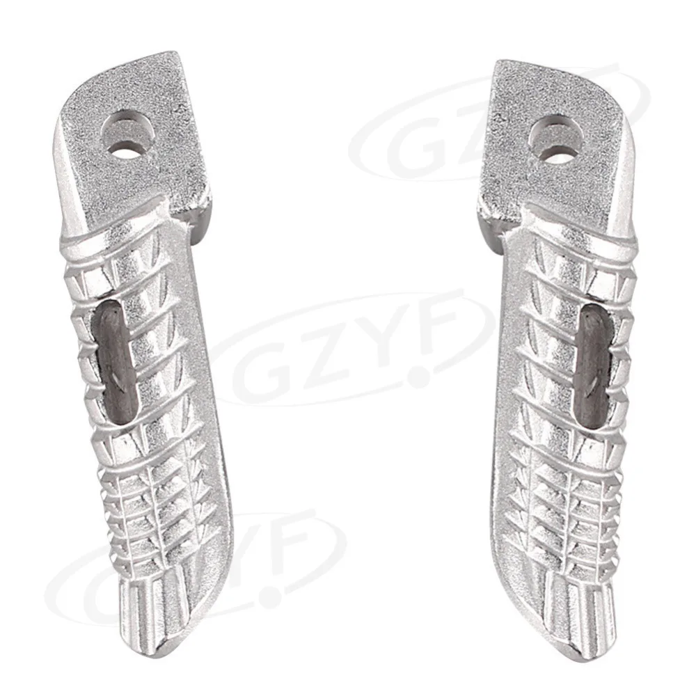 Motorcycle Front Foot Peg Footrest for Suzuki GSXR 600 750 1000 2001-2014 Silver