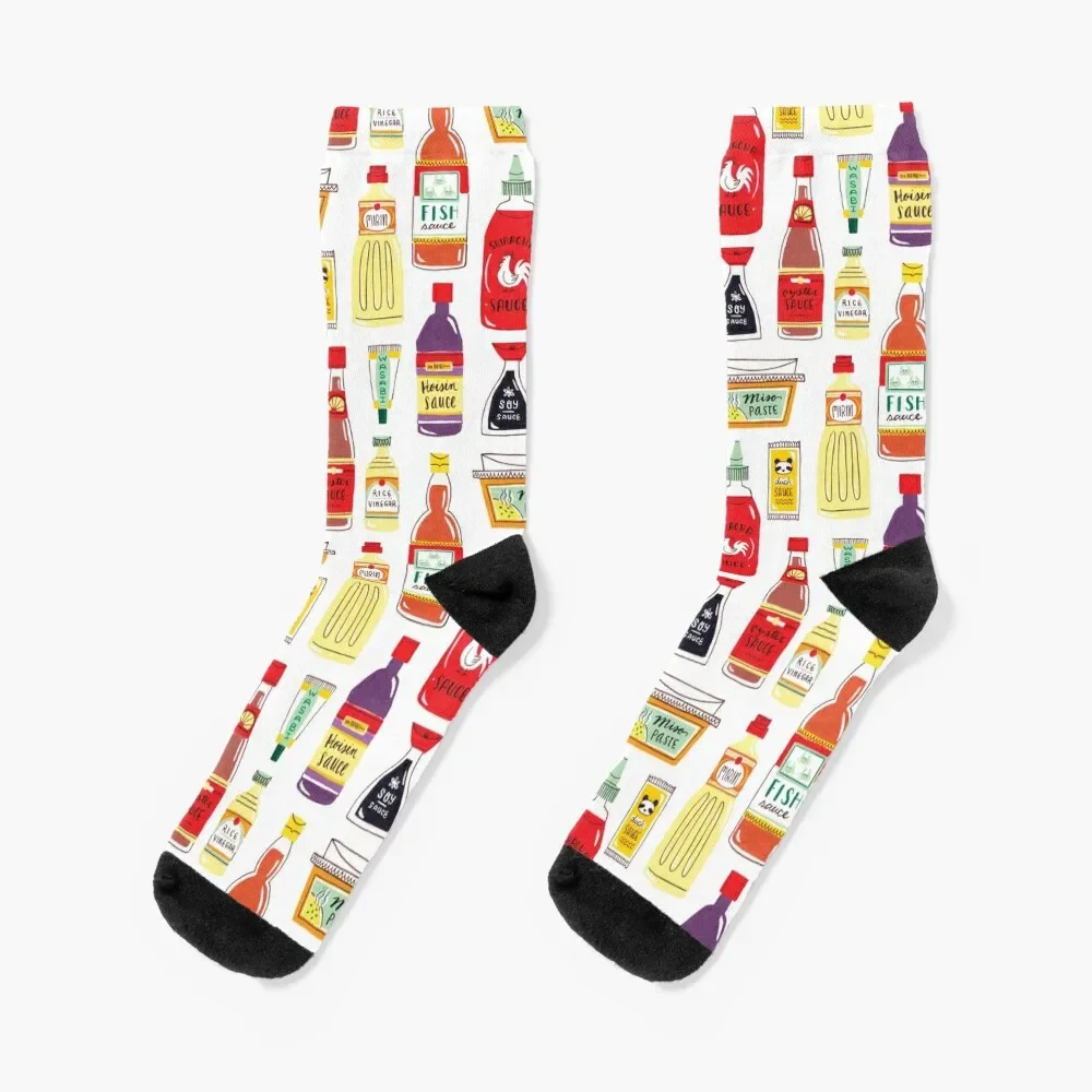 

Asian Seasonings Socks anime Running man floor Woman Socks Men's