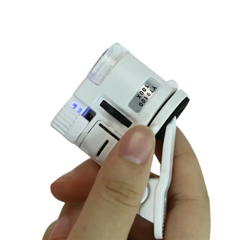 Microscopio aggiornato con lente d'ingrandimento a luce LED semplice da usare per telefoni cellulari 40JE